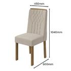 Conjunto 4 cadeiras Exclusive Amêndoa/ - Móveis Lopas