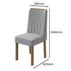 Conjunto 4 cadeiras Exclusive Amêndoa/ - Móveis Lopas