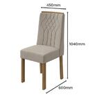 Conjunto 4 cadeiras Exclusive Amêndoa/ - Móveis Lopas