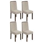 Conjunto 4 cadeiras Exclusive Imbuia/ - Móveis Lopas