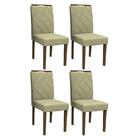 Conjunto 4 cadeiras Isabela Amêndoa/ - Pr Móveis