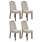 Conjunto 4 cadeiras Vênus Imbuia/ - Móveis Lopas