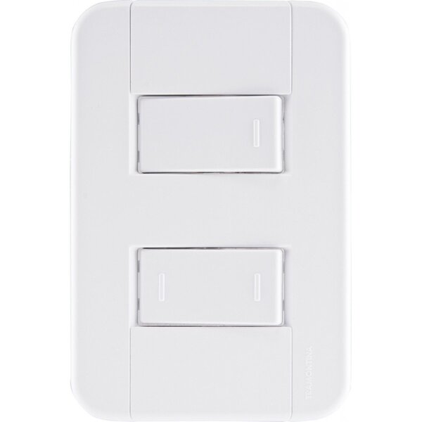 Conjunto 4x2 Com 1 Interruptor Simples 10 A 250 V E 1 Interru