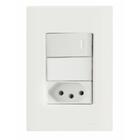 Conjunto 4x2 Com 1 Interruptor Simples 10 A 250 V E 1 Tomada