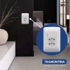 Conjunto 4x2 Com 1 Interruptor Simples 6 A 250 V E 2 Tomadas