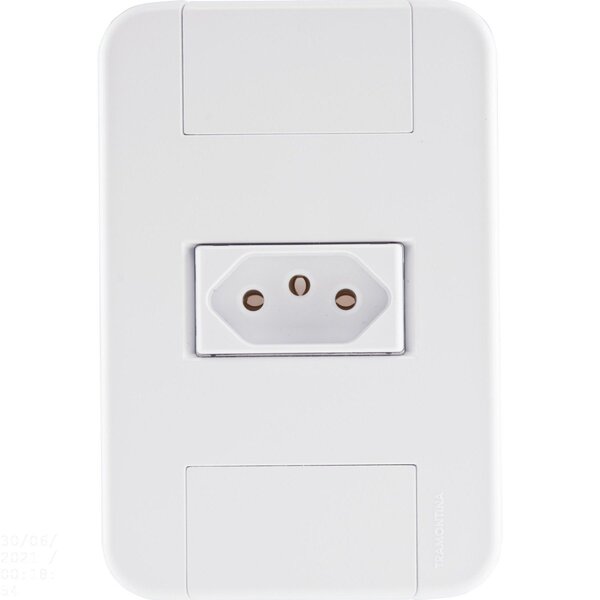 Conjunto 4x2 Com 1 Tomada 2p+t 10 A 250 V Tramontina Tablet B