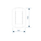 Conjunto 4x2 Com 1 Tomada 2p+t 20a 250v Blanc+ Fame