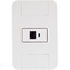 Conjunto 4x2 Com 1 Tomada Rj45 Cat. 6 Tramontina Tablet Branc