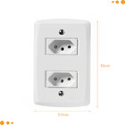 Conjunto 4x2 Com 2 Tomadas 2p+t 10 A 250 V Tramontina Lux2 Br