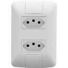 Conjunto 4x2 Com 2 Tomadas 2p+t Tramontina Aria 10 A 250 V Br