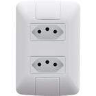 Conjunto 4x2 Com 2 Tomadas 2p+t Tramontina Aria 10 A 250 V Br