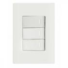 Conjunto 4x2 Com 3 Interruptores Simples 10 A 250 V Tramontin