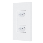 Conjunto 4x2 Simples 2 Tomadas 10A com Suporte Branco Fosco Madrid Lexman