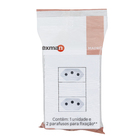 Conjunto 4x2 Simples 2 Tomadas 10A com Suporte Branco Fosco Madrid Lexman