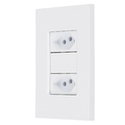 Conjunto 4x2 Simples 2 Tomadas 20A com Suporte Branco Fosco Madrid Lexman