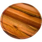 Conjunto 50 Tábuas Para Servir Pizzas 38cm De Madeira Redonda