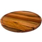 Conjunto 50 Tábuas Para Servir Pizzas 38cm De Madeira Redonda