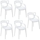 Conjunto 5 Cadeiras Allegra Pp Branco
