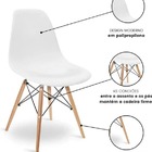 Conjunto 5 Cadeiras Eiffel Moderna Pé Palito Branca - Base Ma