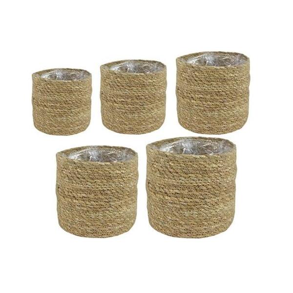 Conjunto 5 Cesto Fibras Naturais Stef Alto - Ts Brasil