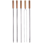 Conjunto 5 Espetos Para Churrasco Domama Em Aço Inox Com Cabo
