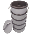 Conjunto 5 Marmitas Térmica Plástica Termopratos 1,5l Tekcor