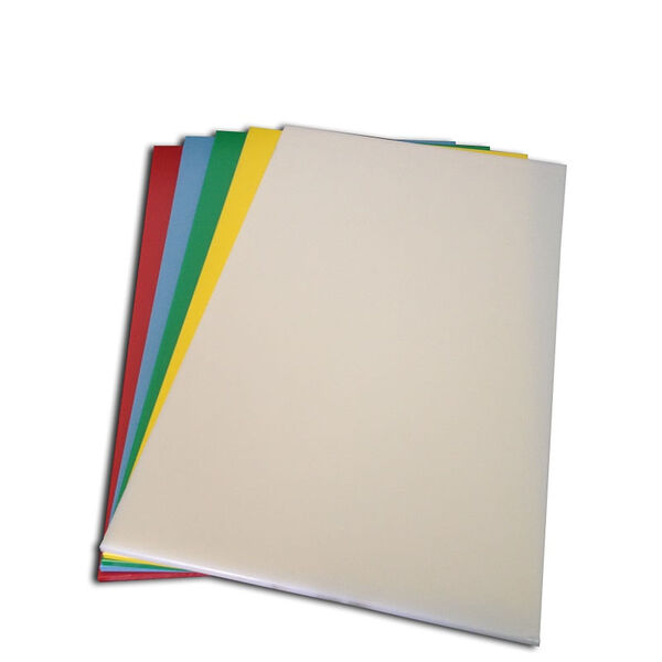 Conjunto 6 (seis) Tabuas Lisas Polietileno - Coloridas - 33 X