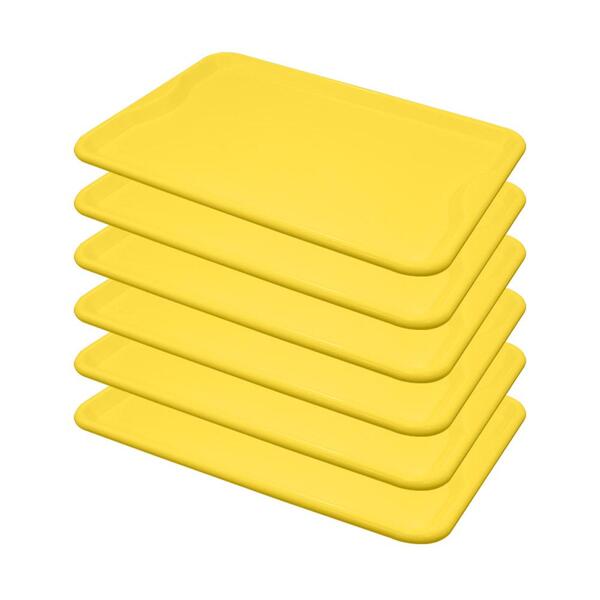 Conjunto 6 Bandejas Plásticas Self-service Refeição 48 X 32,5