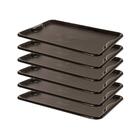 Conjunto 6 Bandejas Plásticas Self-service Refeição 48 X 32,5