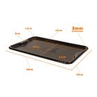 Conjunto 6 Bandejas Plásticas Self-service Refeição 48 X 32,5