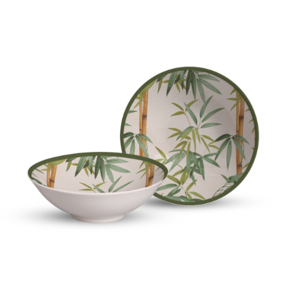 Conjunto 6 Bowls Decorados Bambu 300ml