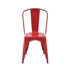 Conjunto 6 Cadeiras Aço Iron Industrial Rivatti Vermelho
