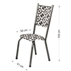 Conjunto 6 Cadeiras Ametista em Tecido Tubulares Gol Jasmin /