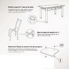 Conjunto 6 Cadeiras Ametista em Tecido Tubulares Gol Jasmin /