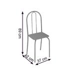 Conjunto 6 Cadeiras Ane B Soma Arabesco Martelado Prata