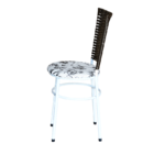 Conjunto 6 Cadeiras Branca Para Cozinha Hawai Café Com Assent