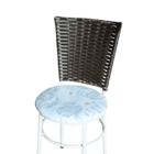 Conjunto 6 Cadeiras Branca Para Cozinha Hawai Café Com Assent