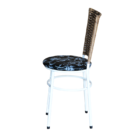 Conjunto 6 Cadeiras Branca Para Cozinha Hawai Cappuccino Com