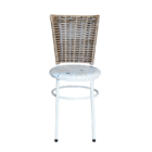 Conjunto 6 Cadeiras Branca Para Cozinha Hawai Cappuccino Com