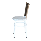 Conjunto 6 Cadeiras Branca Para Cozinha Hawai Cappuccino Com