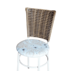 Conjunto 6 Cadeiras Branca Para Cozinha Hawai Cappuccino Com