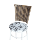 Conjunto 6 Cadeiras Branca Para Cozinha Hawai Cappuccino Com