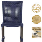 Conjunto 6 Cadeiras Cannes Corda Náutica E Mesa Retangular Ri