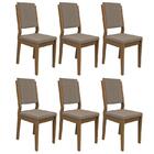 Conjunto 6 Cadeiras Carol Imbuia/ - Pr Móveis