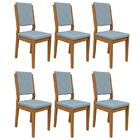 Conjunto 6 Cadeiras Carol Ipê/ - Pr Móveis