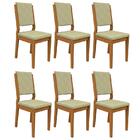 Conjunto 6 Cadeiras Carol Ipê/ - Pr Móveis