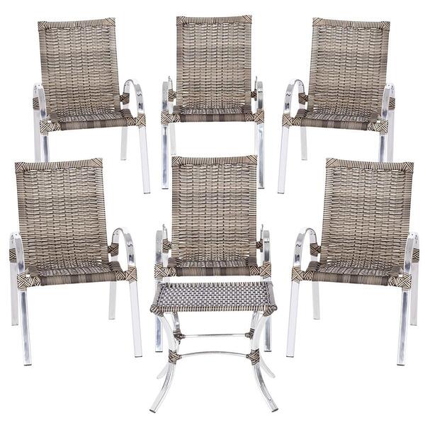 Conjunto 6 Cadeiras Colombia 1 Mesa Baixa Colombia Para Área