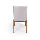 Conjunto 6 Cadeiras De Jantar Estofadas Sara Cinza Claro