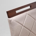 Conjunto 6 Cadeiras De Jantar Poloux Matelasse Linho Bege Fin