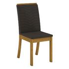 Conjunto 6 Cadeiras De Jantar Sheila Multimóveis Cr5015 Marrom